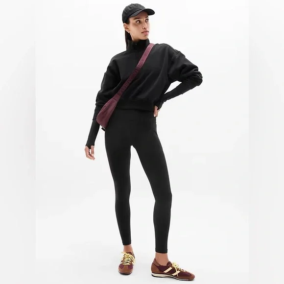 BRAND NEW! Athleta Black Salutation Stash High Rise Legging - Size Small Tall 🛍️ - Picture 2 of 6